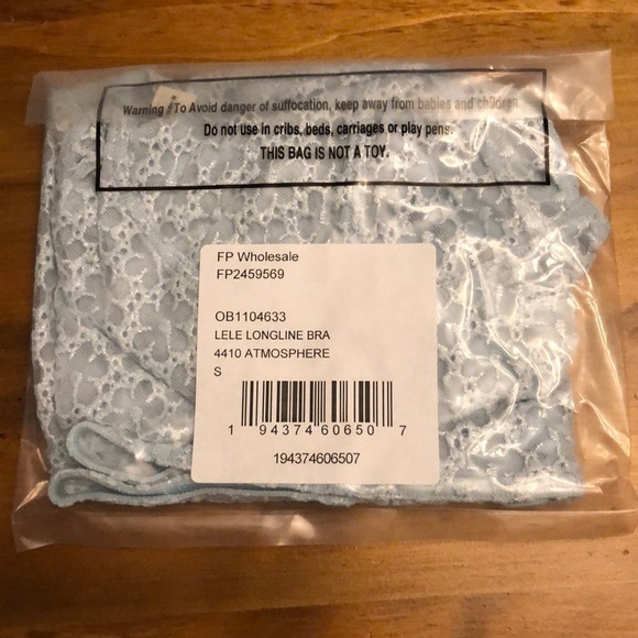 Free People Lele Longline Bra blue New - Picture 4 of 7